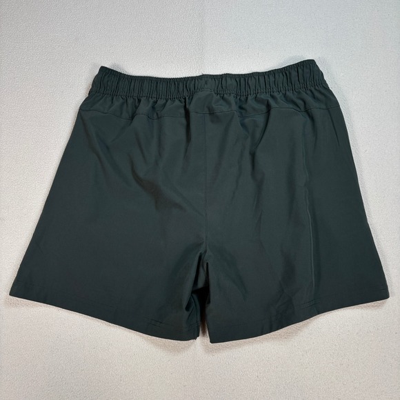 Leg3nd Athletic 5" Shorts Men L Green Unlined Drawstring Zip Pocket Gym Training - Picture 2 of 12